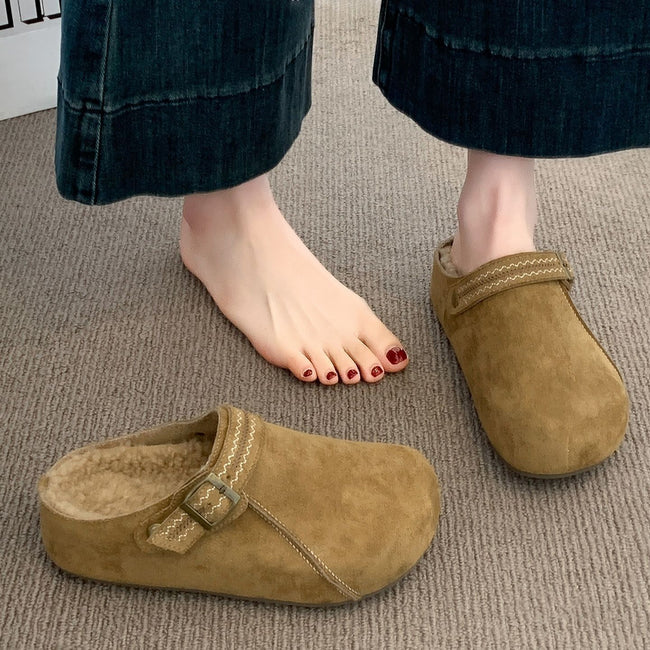 Thick Sole Half Slippers Women's Outer Wear 2025 New Autumn And Winter Hover Image