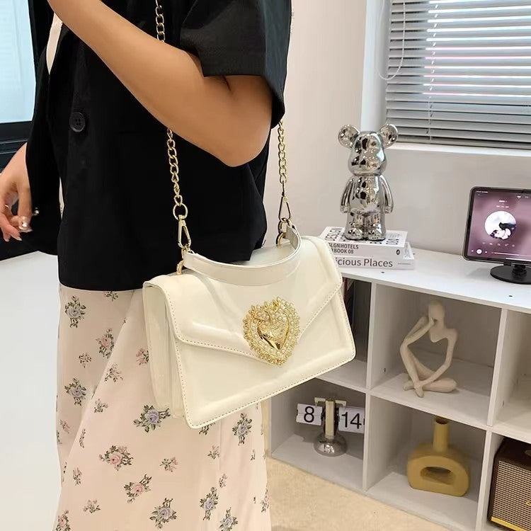 Fashion Portable Small Square Bag Flip Double Compartment