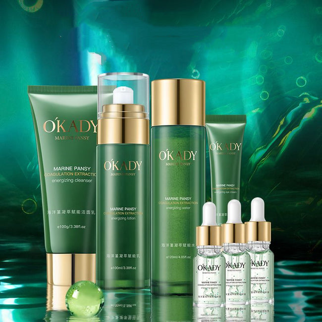Plant Skin Care Product Set Water Lotion Moisturizing Full Set Of Cosmetics Hover Image