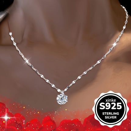 3 Pc 925 Sterling Silver Lip Cross Heart Necklace Zirconia