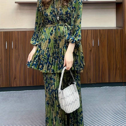 Ramadan 2025 Elegant Loose Fit Floral Set Spring And Autumn