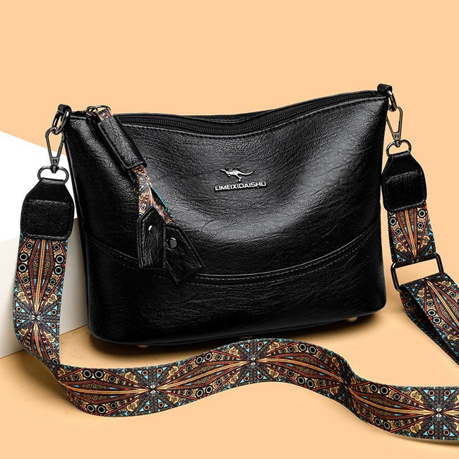 2024 New Women's Bucket Bag Soft Leather One-shoulder Crossbody Hover Image