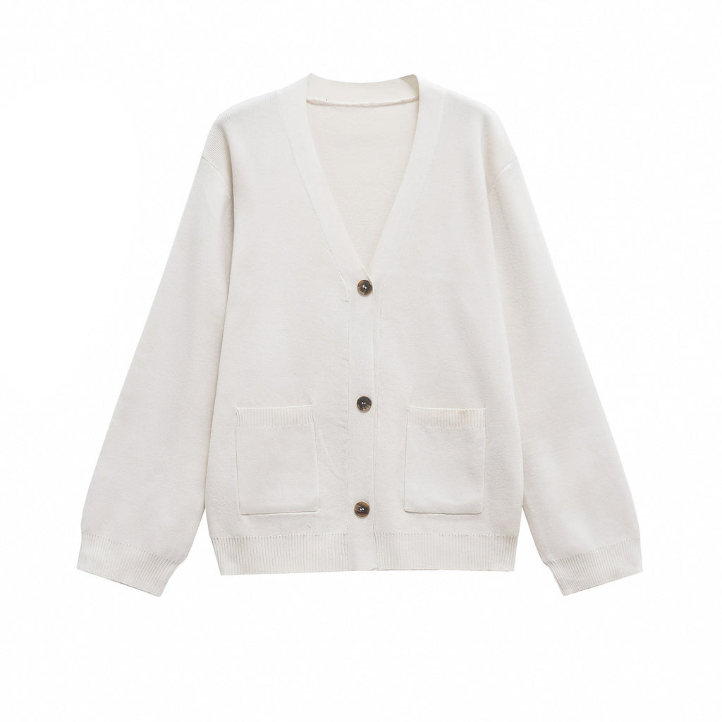 Long Sleeve Sweater Fashionable Elegant Knitted Cardigan