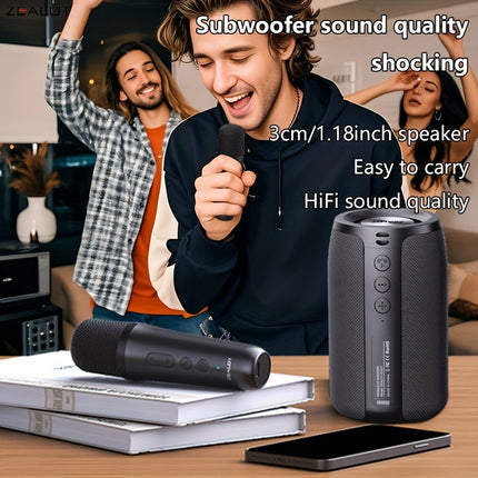 Zealot S32 Wireless Speakers With Dual Karaoke Microphones