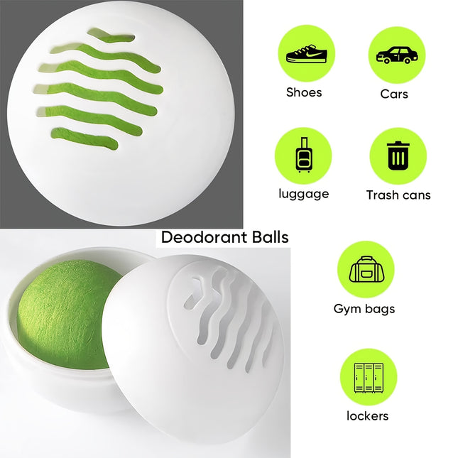 Aromatic Shoe Deodorizer Balls 16 Pack Odor Elimination