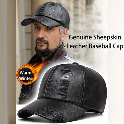 Luxury Top Grain Lambskin Baseball Cap All Season Unisex