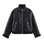 Women's Simple Double-sided Fleece Jacket