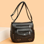 Crossbody Soft Leather Versatile Multi-pocket Shoulder Bag