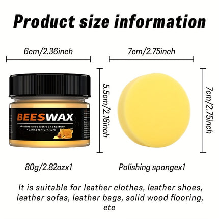 Premium Beeswax Leather Shoe Polish Natural Conditioning