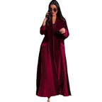 Elegant Pleated Stitching Women's Coat