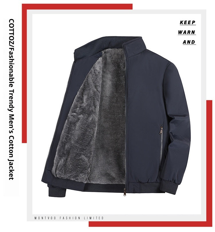 Men's Winter Cotton Coats Casual Thickening Oversized Coat