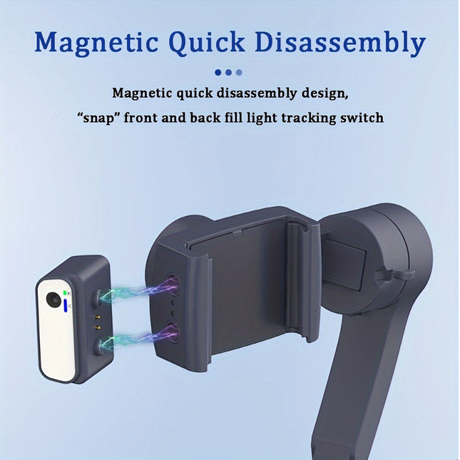 F12 Foldable 3 Axis Handheld Phone Stabilizer Face Tracking