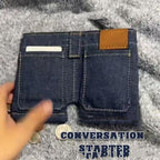 Foldable Jeans Shape Coin Purse