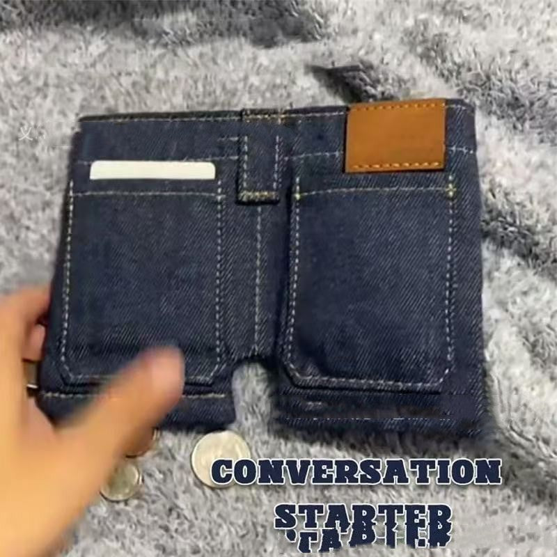 Foldable Jeans Shape Coin Purse