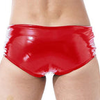 Sexy Bright Mirror PU Leather Men's Underwear Leather