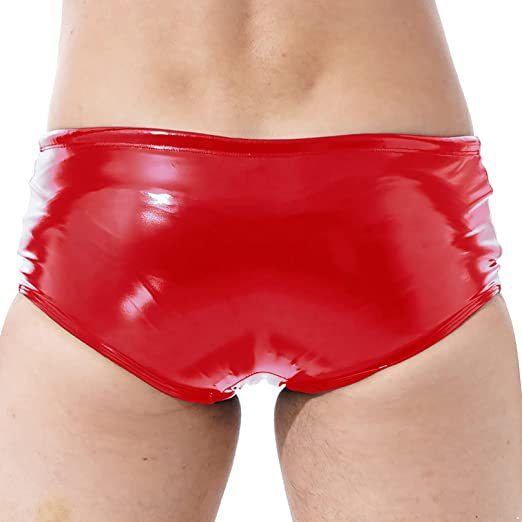 Sexy Bright Mirror PU Leather Men's Underwear Leather Main Image