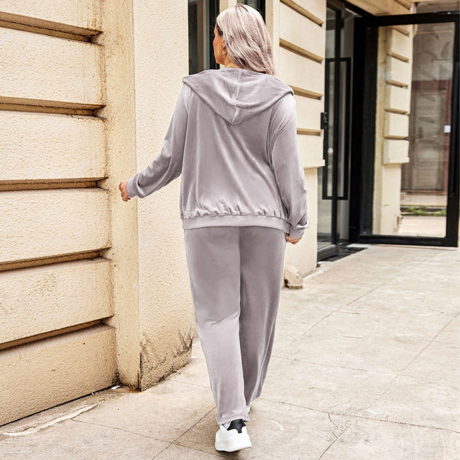 Sports Hooded Top Autumn And Winter Plus Size Women's Clothes Main Image