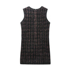 Women's Slim-fit Texture Knitted Mini Dress