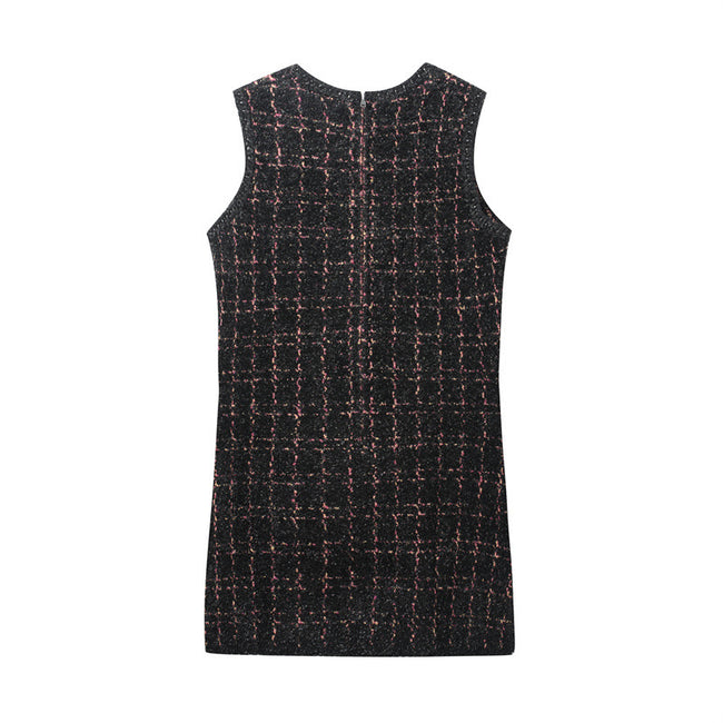 Women's Slim-fit Texture Knitted Mini Dress Main Image