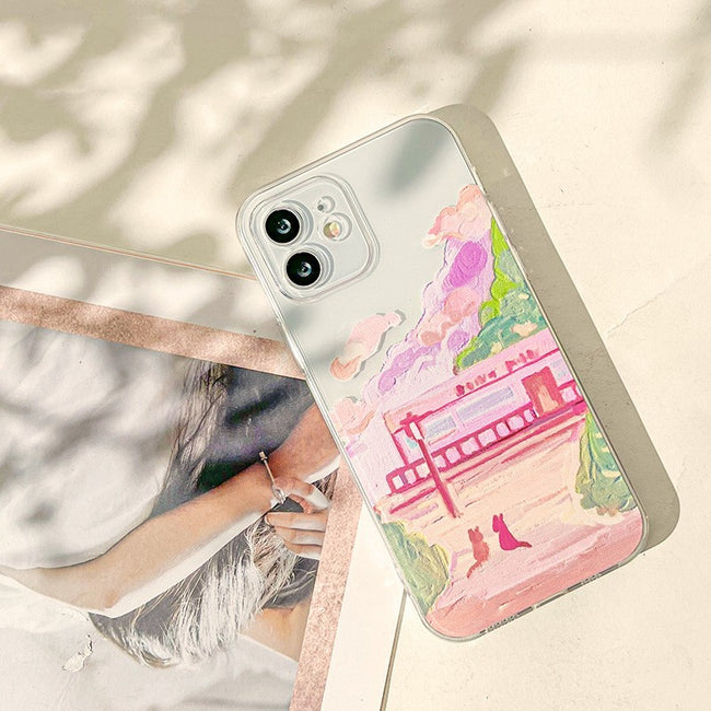 Soft Silicone Two Cat Mobile Phone Cases Main Image