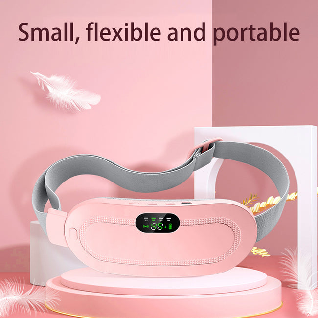 Menstrual Heating Pad Smart Warm Belt Relief Waist Pain Cramps Vibrating Abdominal Massager Electric Waist Belt Device Hover Image