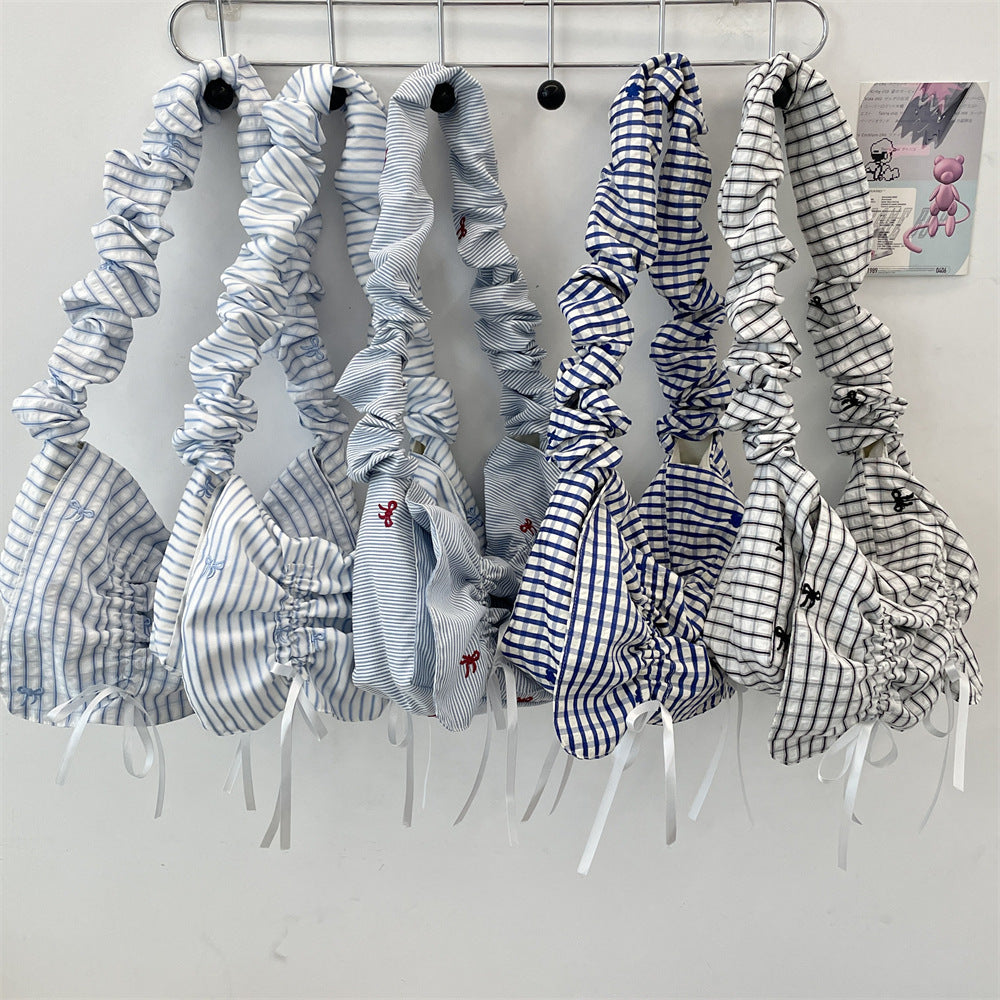 Women's Polyester Pleated Flip Shoulder Bag