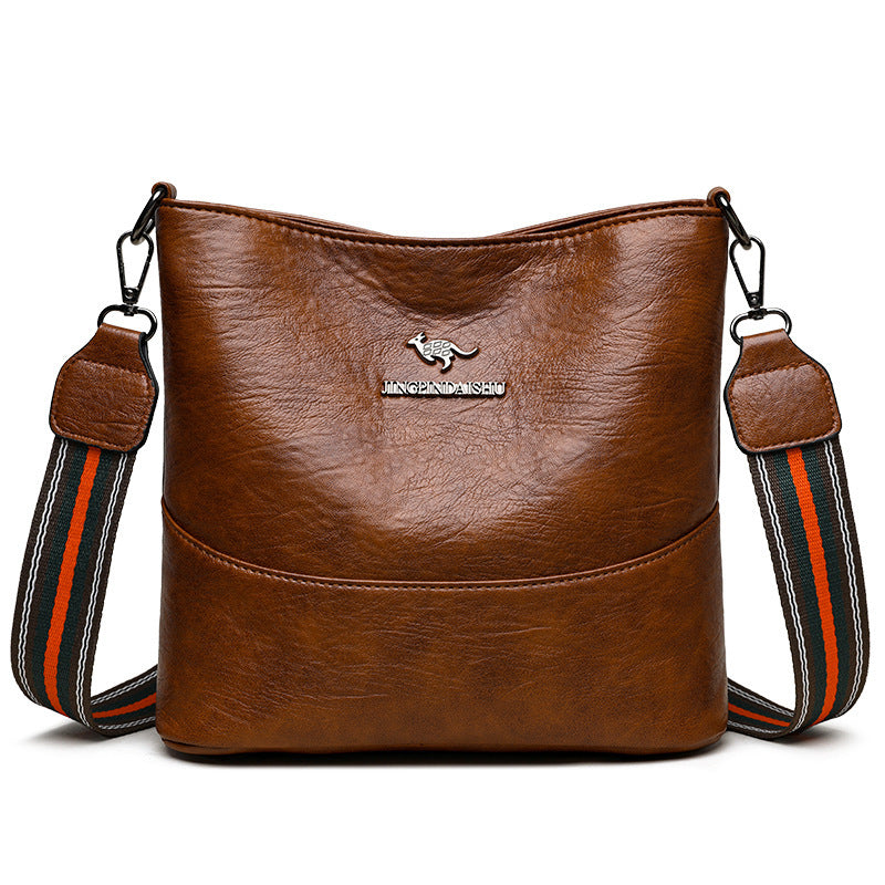 European American Simple Versatile Bucket Bag