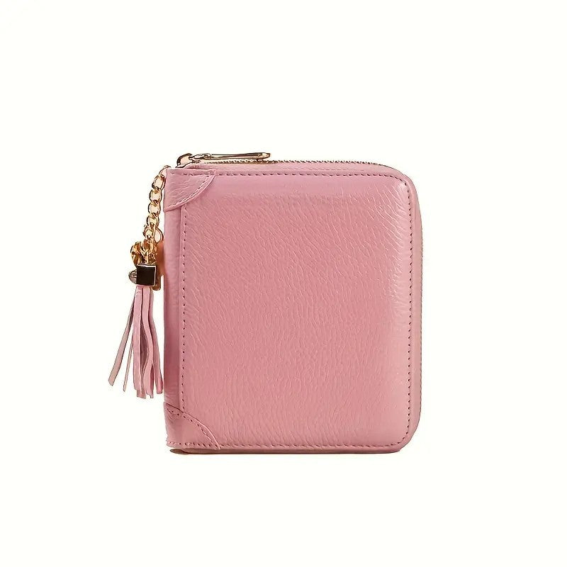 Mini Credit Card Holder For Women RFID Blocking Multifunctional Zipper Coin Purse Large Capacity Card Holder Credit Card Holders Credit Card Case