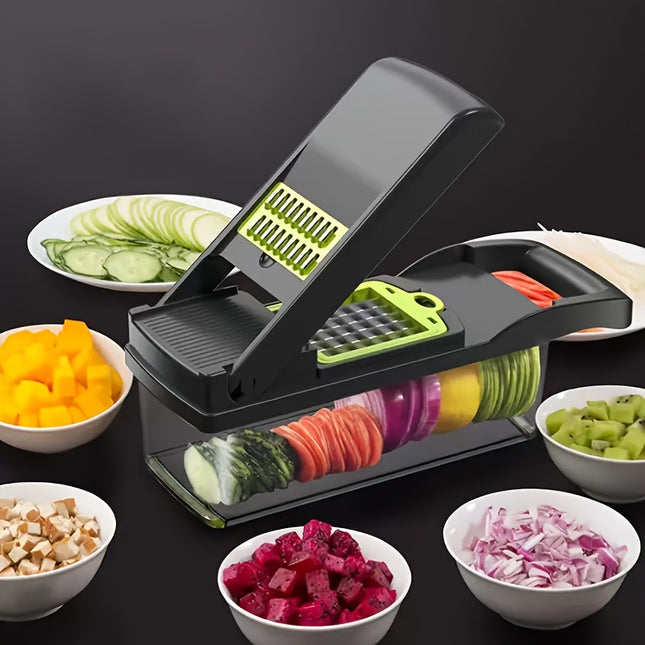 16 Piece Kitchen Tools Set Vegetable Chopper And Slicer