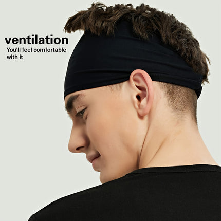 Men's Sports Headband Sweat Absorbing Non Slip Adjustable