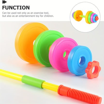Kids Water Dumbbells Set With Removable Weight Wheels