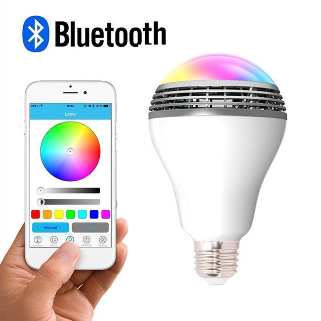 Creative Home LED Smart Bluetooth Speaker E27 Bulb Light Hover Image