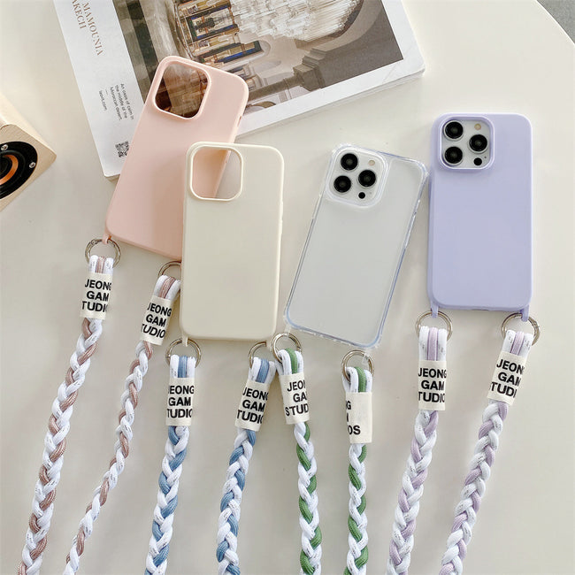 Back Woven Cross-body Lanyard Backer-card Accessories Phone Case Hover Image