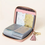 Mini Credit Card Holder For Women RFID Blocking Multifunctional Zipper Coin Purse Large Capacity Card Holder Credit Card Holders Credit Card Case