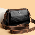 Oil Wax Leather Cross-border Trendy Women's Bag New Retro Double-sided