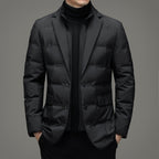 Winter Men's Cold-proof Down Jacket Coat Suit Scarf Collar