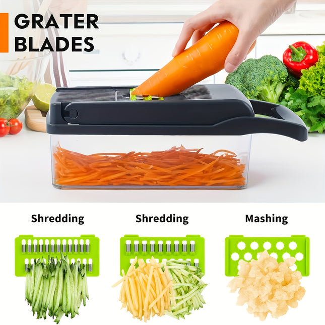 16 In 1 Vegetable Slicer And Manual Food Processor