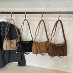 Leather Women's Vintage Suede Underarm Bag