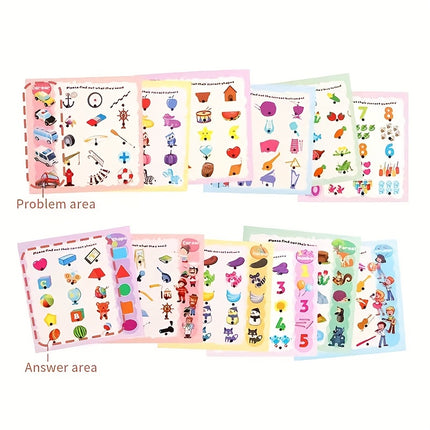 English Smart Reading Pen 12 Sided Learning Cards For Kids