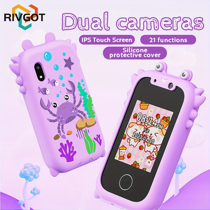 Kids Learning Phone Toy With Dual Cameras Educational Games