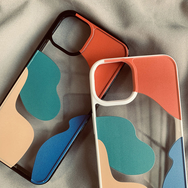 Color Block Contrast Color Geometry Suitable For 13 Mobile Phone Cases Main Image