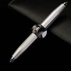 Creative Multi-Function LED Pen Spinning Decompression Gyro Metal Ballpoint Pen Fashion Office School Supplies Writing Pens