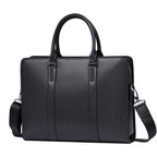 High-end Business Computer Men's Cowhide Handbag