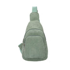 Flannel Corduroy Casual Simple Large Capacity Cross-body Shoulder Chest Bag