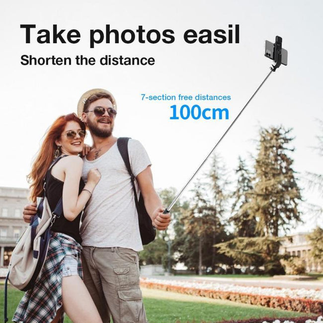 Compatible with Apple, Bluetooth Selfie Stick Mobile Remote Control Tripod Main Image
