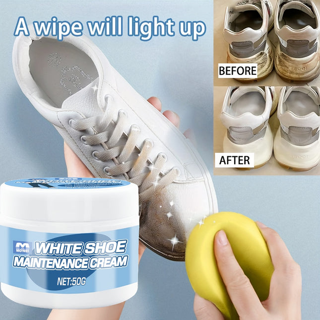 White Sneaker Maintenance Cream Refurbish Shoes At Home