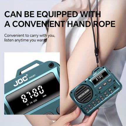 Portable Wireless FM Radio TF Card Playback 8 Speaker Stereo