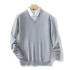 Men's Solid Color Plus Size Winter Bottoming Knitted Sweater