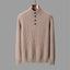New Half Turtleneck Button Sweater For Men