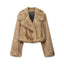 Women's Casual Artificial Fur Effect Short Coat